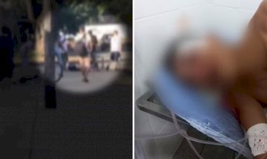 Adolescentes são filmados espancando estudante durante briga perto de escola em Goiânia