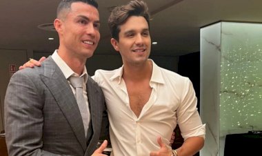 Cristiano Ronaldo presenteia Luan Santana com Rolex em festa de Ano Novo