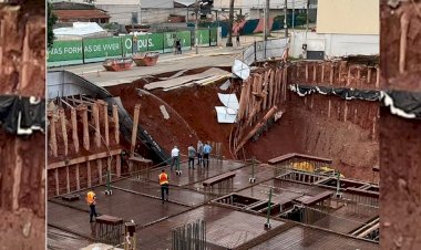 ''Desesperador'', diz síndica de prédio evacuado após desabamento de obra em Goiânia
