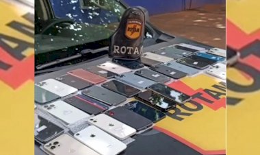 Em Goiás: Dono de loja de celulares é flagrado com 40 iPhones roubados