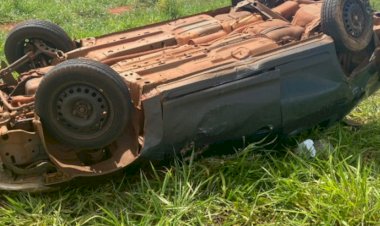 Em Goiás: Cadeirinha salva criança de três anos em capotamento de carro na BR-070