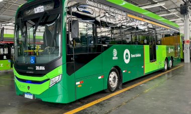 Goiânia: primeiro ônibus elétrico a operar no BRT chega na 6ª, mas obra segue sem data final