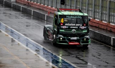 Primeiro dia de treinos da Copa Truck em Goiânia é marcado por bastante chuva no autódromo