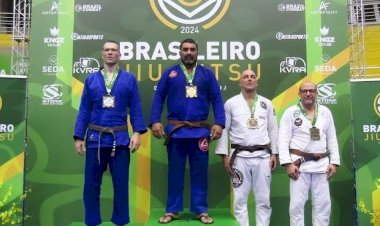 Atleta ceresino Robson Cardoso, foi Bi-campeão Brasileiro (2023/2024) pela CBJJ,. em Barueri - SP.
