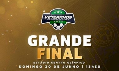 Final do Campeonato Veterano de Futebol Amador de Ceres acontece neste domingo no Estádio Centro Olímpico 30/06/2024 (15 hs30)