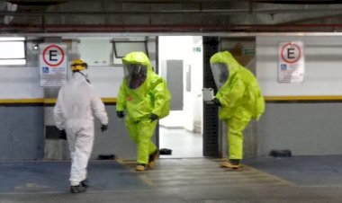 Bombeiros atuam em vazamento de gás em academia de Goiânia