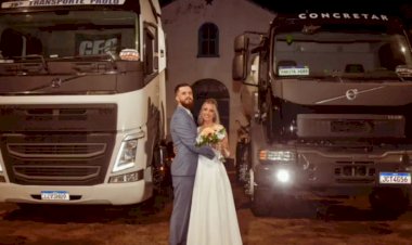 Pakita caminhoneira’: jovem vai ao próprio casamento de caminhão no RS