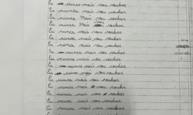 Mãe faz filha escrever ''nunca mais vou roubar'' após esconder celular furtado em Goiânia