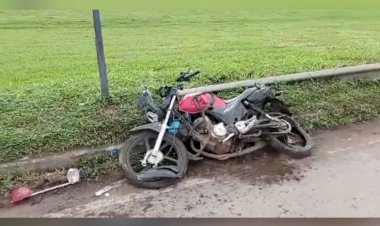 Acidente mata motociclista e fere garupa na BR-153, em Aparecida