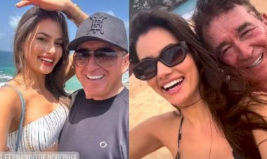 Amado Batista: namorada 51 anos mais jovem mostra viagem romântica com o cantor