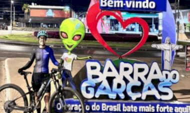 Professora pedala 385 km de Goiânia a Barra do Garças para visitar o pai