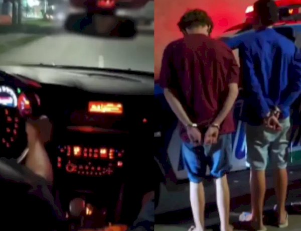 'Nóis é doido': adolescentes pegam carro escondido do pai e acabam na delegacia em Aparecida