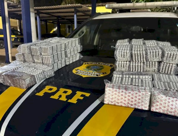 Cerca 45 mil comprimidos de rebite são apreendidos na BR-153, em Porangatu