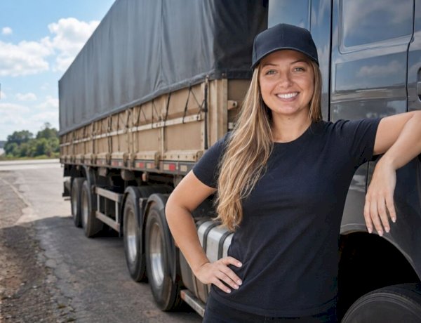 Aos 22 anos, Andréia largou a faculdade de Direito na 9ª fase para virar caminhoneira e hoje, 6 anos depois, roda o Brasil transportando grãos da Copercampos com 130 mil seguidores