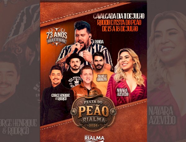 Festa do Peão de Rialma 2026, confira as atrações na celebração de 73 anos do município
