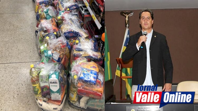 Vereador de Rialma Paulinelly Carneiro conseguiu 50 cestas de doações de empresários da cidade