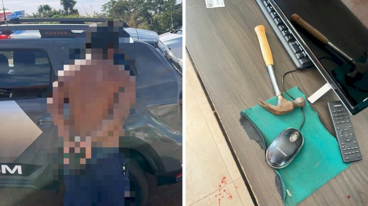 Em Goiás: Menino de 12 anos é agredido pelo padrasto com martelada ao tentar defender a mãe