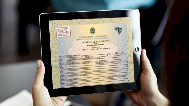 Cidadão pode optar por certidão de registro civil em versão digital