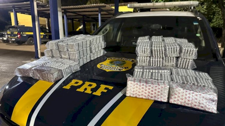 Cerca 45 mil comprimidos de rebite são apreendidos na BR-153, em Porangatu