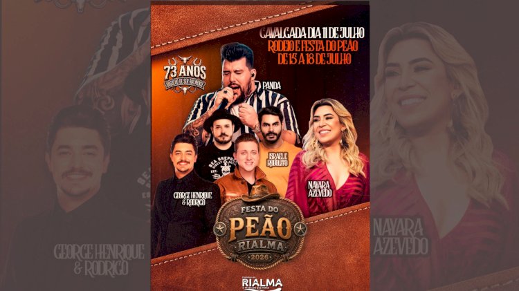 Festa do Peão de Rialma 2026, confira as atrações na celebração de 73 anos do município