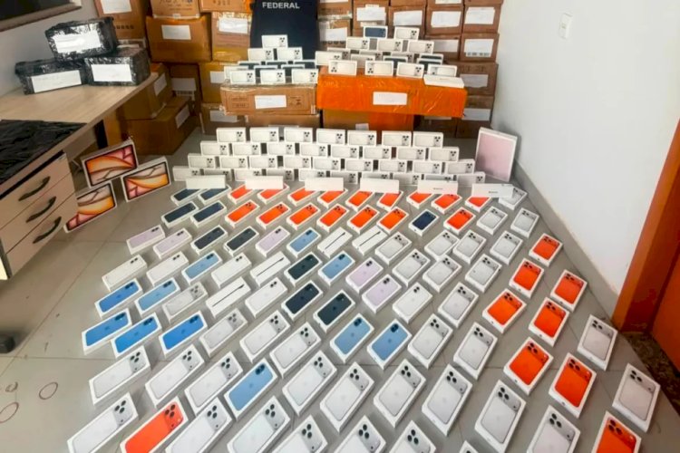 Homem é preso com iPhones e tablets avaliados em R$ 5 milhões entre Goiás e Minas Gerais